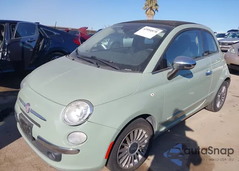 2012 Fiat 500C Lounge z USA, uszkodzony, nr VIN 3C3CFFER1CT343546